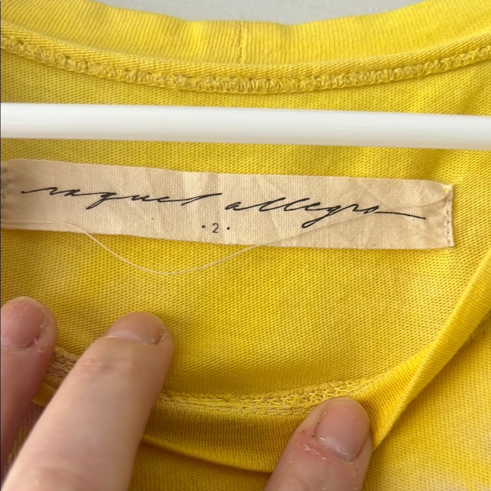 Yellow and Purple Tie-Dye T-Shirt - Picture 3 of 5